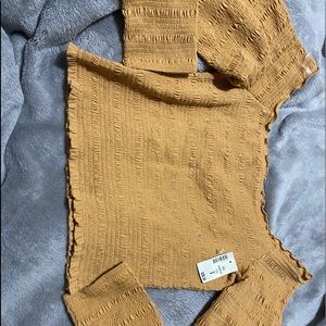 Large Long sleeve off the shoulder top